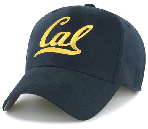 Gorra azul ajustable con logo universitario bordado miniatura 1