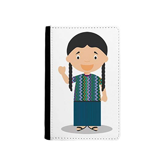 Passeport titulaire Guatemala cartoon et étui portefeuille de voyage avec fentes pour cartes
