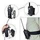 HYS Walkie Talkie Halterung mit MOLLE System für Gürtel, Rucksäcke, Kompatibel mit Baofeng Quansheng Motorola Handfunkgerät und Lautsprechermikrofon