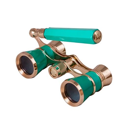Levenhuk Broadway 325L Lime Lorgnette Opera Glasses – Theater Binoculars with Extendable Handle