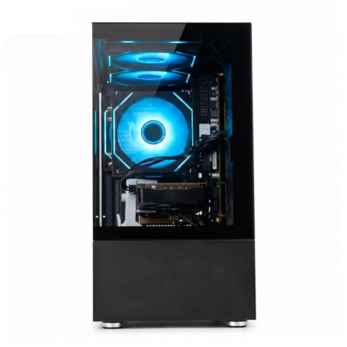 Image of LXZ Gaming PC Desktop - Ryzen 5 4500 Gaming Desktop PC, Radeon RX 560 4GB GPU, 16GB DDR4 RAM, 512GB NVMe SSD, Prebuilt Tower Computer for Gaming, Office, Streaming & Home Business