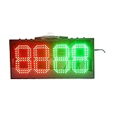 LED Digital Scoreboard Electronic Scoreboard, Portable Led Electronic Sports Scoreboard 8 Inch 4 Digits Red Green Color Dispaly,Professional Score Clock Score Keeper for,