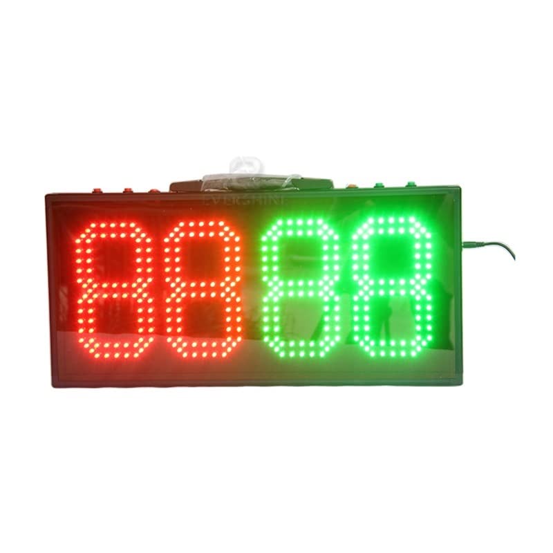 Marcador electrónico portátil con led de 8 pulg 4 dígitos miniatura 1