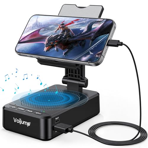 Cell Phone Stand with Wireless Bluetooth Speaker and Chargin