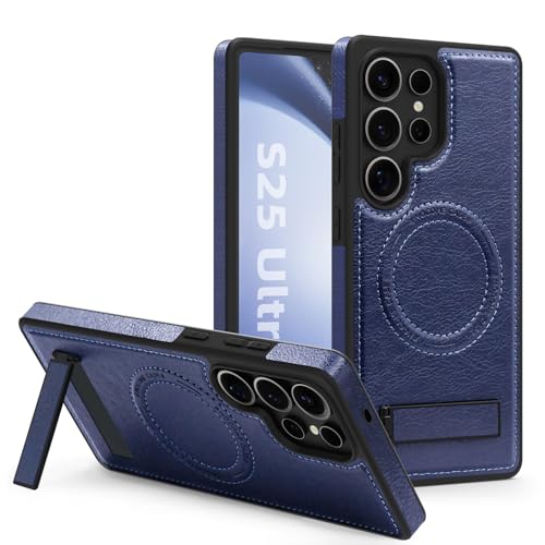 Image of Lunivop for Samsung Galaxy s25 Ultra Case PU Leather 6.9 inch Blue