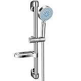💧【Dauerhaft Dusche】Duschkopf set mit einer hochwertigen Verchromung behandelt wurde, ist es sturz-, abrieb- und korrosionsbeständig.Die einstellbare Duschstange und der Duschkopf lassen sich leicht reinigen und polieren. Auch nach langem Gebrauch ist es so nagelneu wie gerade gekauft