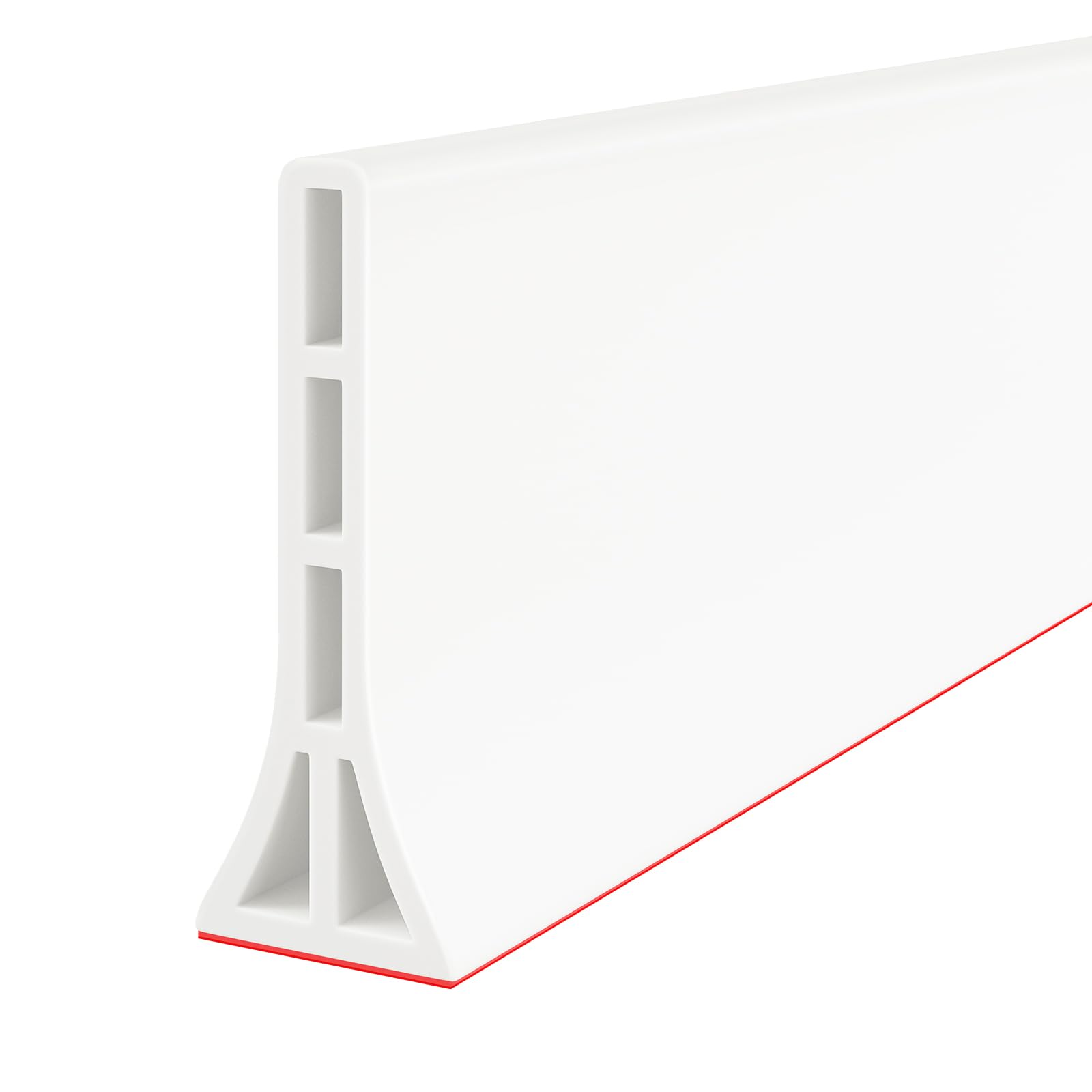 DLYYPLUS 3.8'' High Collapsible Shower Threshold Water Dam 39"/1M Water Stopper Barrier Keeps Water Inside Threshold Dry and Wet Separation for Bathroom Kitchen Sink Bathtub