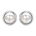 Yoursfs Ivory Faux Pearl Clip On Earrings For Women Platinum Plated no Pierced Clipon Earring Fashion Jewelry