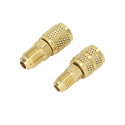 Adaptador recto para refrigerante R410A, adaptador para mini split R22 M1/4SAE x F5/16SAE y R410 M5/16SAE x F1/4SAE miniatura 7