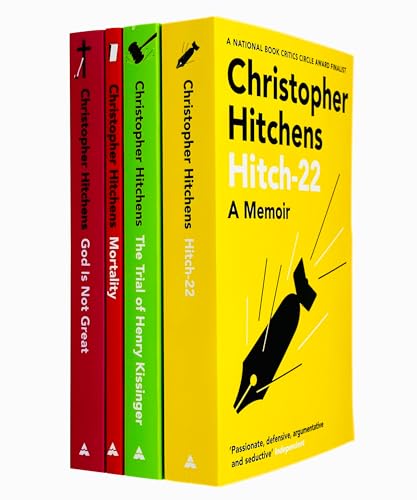 Christopher Hitchens 4 Books Collection Set (Hitch 22, The Trial of Henry Kissinger, Mortality & God Is Not Great)