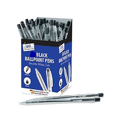 The Home Fusion Company Smooth Write Retractable Black Ink Pens Various Quantities Work Office School
