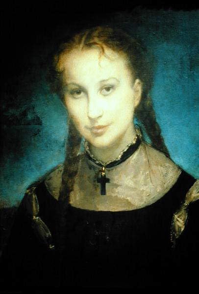 Impression d'art sur toile de la Comtesse de Monfort, décoration murale haut de gamme 60x90 cm