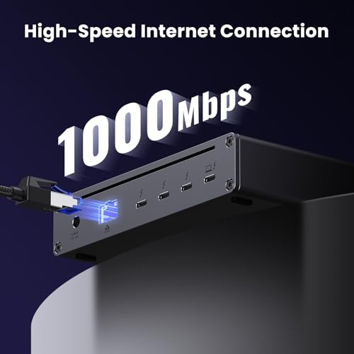 UGREEN Thunderbolt 4 Dock 8-in-1 40Gbps TB4 Hub 3 x TB 4 Dual 4K@60Hz or Single 8K Display, 85W Charging, Gigabit Ethernet, 3 x USB A 3.2. Revodok Max 208 for Mac M1/M2/M3/M4 Pro/Max - Image 7