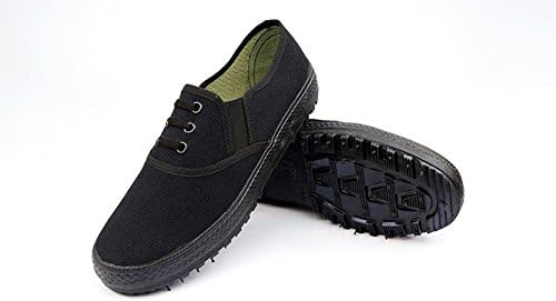 Icegrey Men's Slip-On Canvas Sneaker Chinese Army Shoes 45 Black | Image 2