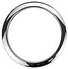 22" Black Bass Drum Skin with Fitted 6" Chrome Port Hole O Ring - Drumming Accessories #2
