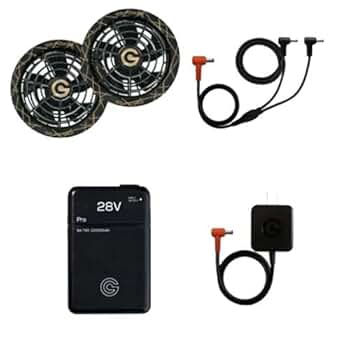 長信ジャパン　空調服　28V GB428 ファンバッテリーセット　Sブラック 長信ジャパン 28V 空調ウェア 服用 EFウェア用 ファン