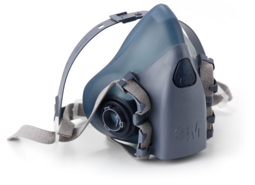 3M Half Facepiece Reusable Respirator 7502/37082(AAD), Respiratory Protection, Medium Size: Medium, Ferramenta
