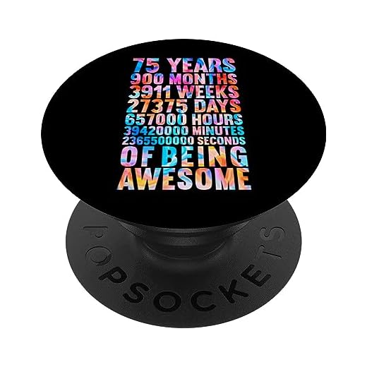 Divertida camisa de cumpleaños 75 Old Meter Funny 75 años regalos PopSockets PopGrip Intercambiable