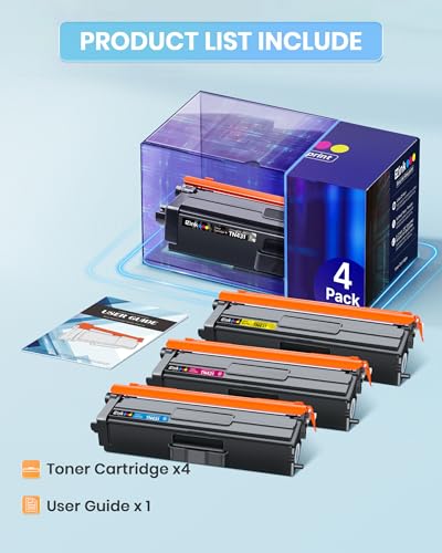 Image of E-Z Ink TN431 Toner Cartridge Compatible for Brother TN431 TN-431 TN433 TN436 to Use with Brother HL-L8360CDW HL-L8260CDW MFC-L8900CDW MFC-L8690CDW Printer (Cyan, Yellow, Magenta, Black, 4 Pack)