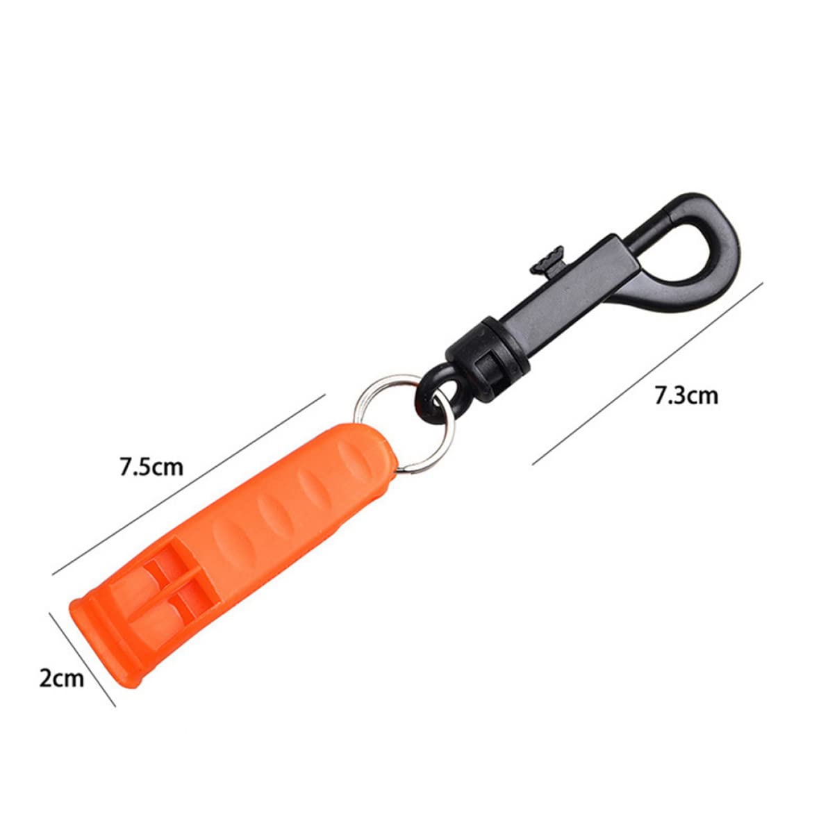 LIOOBO Outdoor Emergency Whistle Set 5pcs Hiking Whistle Keyring Great Airflow Easy to Blow for Sports Training