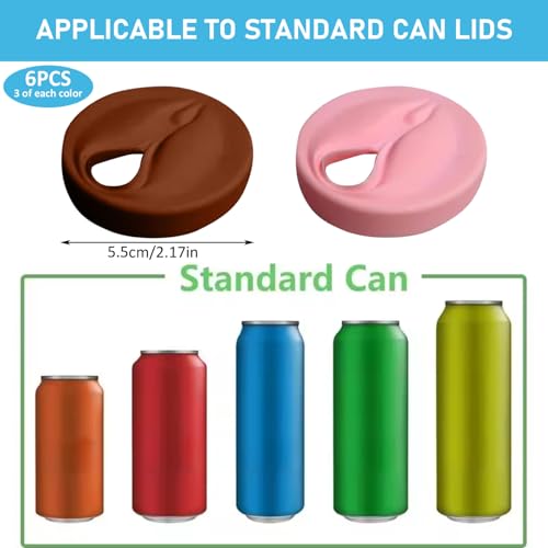 Tapas de silicona para latas de refresco pack de 6 unidades reutilizables sin BPA 4