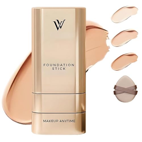 Korean Foundation Stick Multi-use Double Head Foundations Make up Sticks Longwear Natural Finish Waterproof Sweat-Proof for All Skin Types (#2 Natural Color)