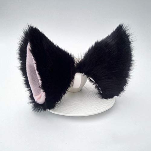 1 par de Clips de Pelo de Orejas de Gato, Orejas de Gato, Clip de Pelo para Disfraz, Ropa de Cosplay, Disfraz de Fiesta de Cosplay, Lindos Pines de Pelo de Animales Hechos a Mano