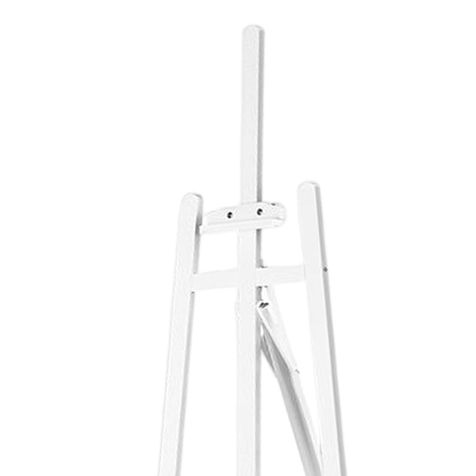 MagiDeal Caballete de Madera para Pintores Soporte Portátil para Pintura Artística Estructura Resistente para Fotos Y Carteles Montaje Sencillo Y Rápido Adecua, 1,5 m Blanco, Individual