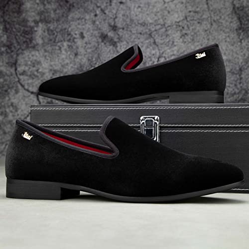 Image of JITAI Men's Dress Shoes - Casual Rubber & Leather Loafers for Men - Fashion Business Formal Wear