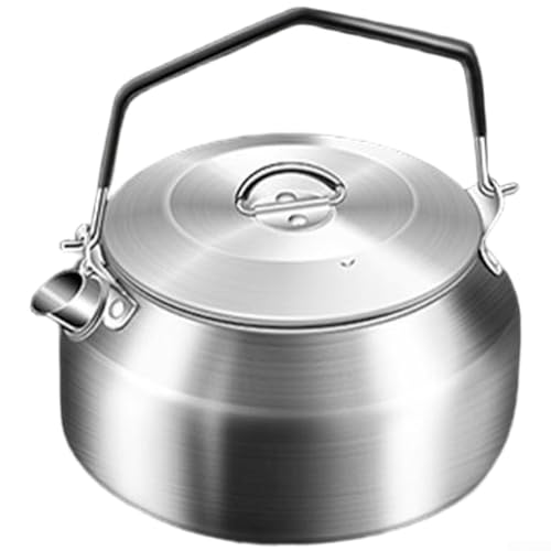Parrilla para barbacoa, portátil de acero inoxidable con estufa de té, multifuncional, parrilla de carbón al aire libre para picnic, camping, juego de barbacoa (F)