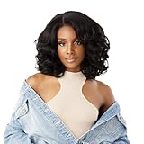 Sensationnel Curls Kinksandco Kinkyedges Wig - Kinky Volume Curl 14 Inch Y Part Lace Natural Kinkytexture Edged Hairline for Natural 3C to 4C Hair Textures (1B OFFBLACK)