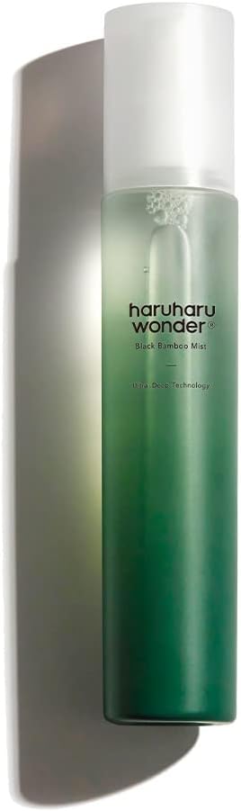 haruharu wonder Black Bamboo Mist, Hydrating and Firming Skin, Black Bamboo, For Dry and Sensitive Skin, Glow Skin, Korean Skincare, Vegan, Cruelty Free, 150ml