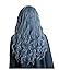 Produktbild Finebo Mode Wellenförmige Perücken + Kappe lockige Blaue Gradienten-Verlaufs-Perücke langes lockiges Haar synthetische Perücke für   Cosplay Karneval Party Kostüm (Blau)