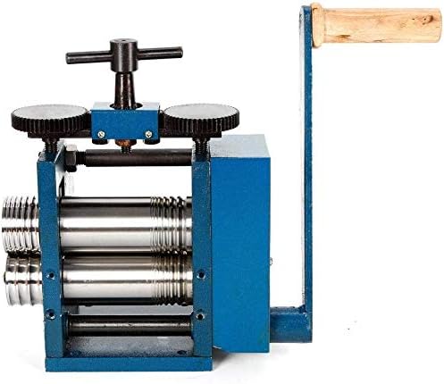Miniatura 3 de Máquina de laminador manual - Máquina de laminación manual de combinación de rodillos de 3 pulgadas - Herramienta y equipos de bricolaje para joyas,
