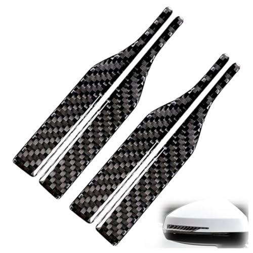 DOKRIN Tiras protectoras para carrocería,4 tiras anticolisión negras para puertas de coche, pegatinas universales antiarañazos para puertas de coche.