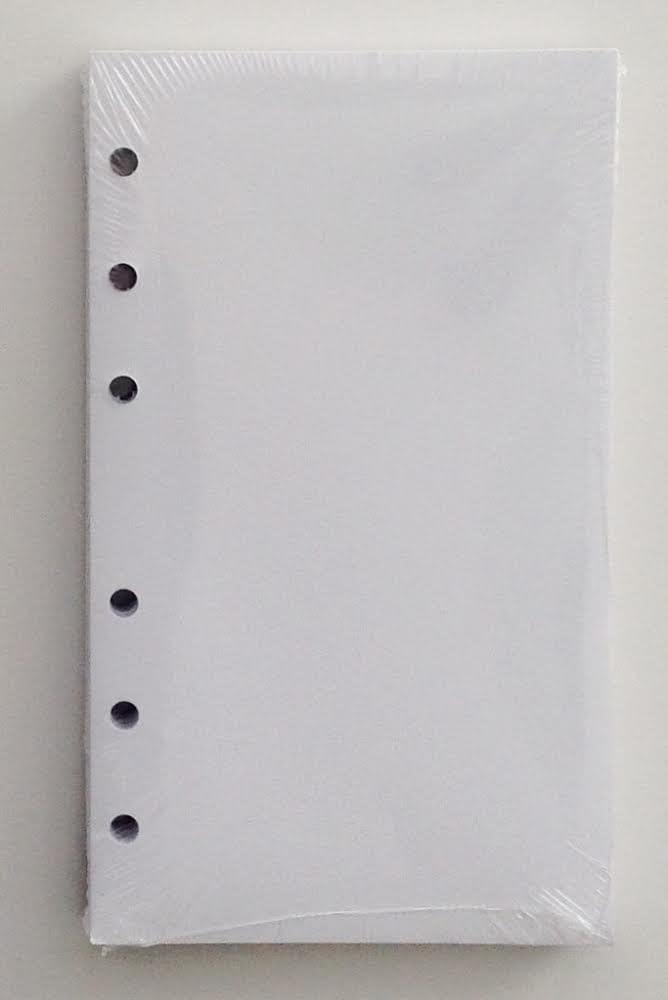 356BLANK 3-1/2 X 6 inch White Unlined Filler Paper for little 6-Ring Binder L46032, Three 100-Sheet Packs - 300 SHEETS