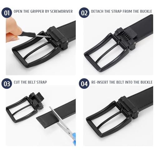 Men's Reversible Genuine Leather Belt, Golf, Jeans, Dress Belts3