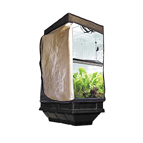 Vegepod Indoor Grow Tent Kit – Self Watering with LED Light – Reflective Grow Tent Complete System, Trolley Stand – All-in-One Indoor Gardening Solution – Grow Tent – Medium Kit – 39” x 39” x 78”