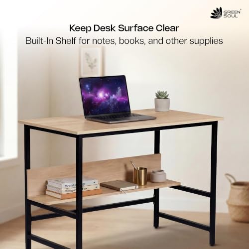 Image of Green Soul Origin Office Desk and Study Table| Computer Table for Home pc for Students and Adults|1-Year Assurance| European Light