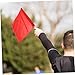 PAMINGONO 5pcs Durable Flags Comfortable Sponge Handle Lightweight Traffic Racing Conducting Flags Warning Referee Use -Skid Sweat-Absorbent Design