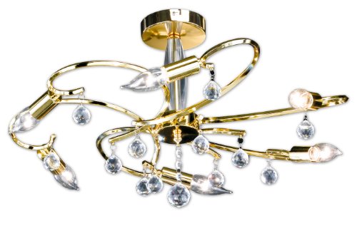 Honsel Leuchten 26196 - Lámpara de techo, color dorado