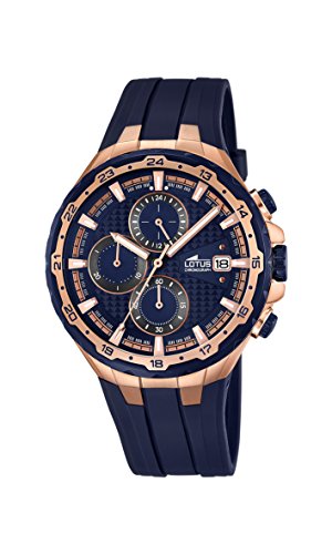 Herren Chronograph Quarz Uhr mit Plastik Armband 18186/2