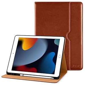 DTTO iPad 9th/8th/7th Generation 10.2 Inch Case 2021/2020/2019, Premium Leather Business Folio Stand Cover with Built-in…