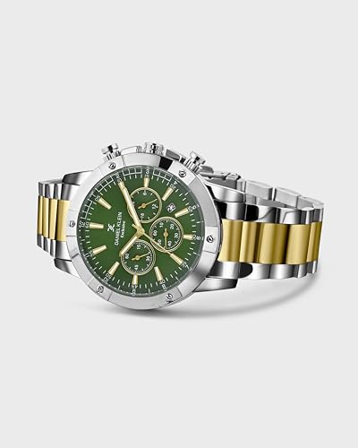 Image of Daniel Klein Metal Men's Green Dial Analogue Watch - Dk.1.14095-5