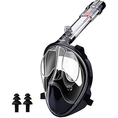 Schnorchelmasken 41hh0q4c+GS. SS400 NEUES SICHERHEITS-NATÜRLICHES ATEMSYSTEM➤WANFEI verbesserte Schnorchelmaske mit separater Kanalstruktur zum Ein- und Ausatmen, 3 vollständig getrennten Luftkanälen (1 Einatmungskanal und 2 unabhängige Ausatmungskanäle), die ein effektives Wiedereinatmen des ausgeatmeten CO2 verhindern und dafür sorgen, dass Sie frisch atmen Vermeiden Sie jedes Mal Luftprobleme beim Mischen und Beschlagen der Luft, um die Sicherheit zu maximieren
180 ° PANORAMIC VIEW FULL FACE DESIGN➤Unsere Schnorchelmaske verwendet eine transparente, gegen Schwindel abgeschrägte Linse, die die Sicht unter Wasser nicht verzerrt. Der 180 ° -Panoramablick bietet Ihnen einen klareren und breiteren Blick auf die Welt des Ozeans. 180-Grad-Panorama-Design mit Meerblick für ultimativen Komfort und Sicht!
ERSTAUNLICHE ANTI-FOG- UND ANTI-LEAK-TECHNOLOGIE➤Wir haben das Atmungssystem verbessert, das Ausatmen und Inspiration vollständig isoliert, um ein Vermischen von Abgasen und Frischluft zu verhindern. Halten Sie sich länger in Apnoe und beschlagen Sie nicht mit Atmung oder Wassertemperatur. Das Zwei-Ball-Design kann den Lufteinlass effektiv erhöhen und sicherstellen, dass Sie ruhig atmen und die Unterwasserwelt für eine lange Zeit erkunden