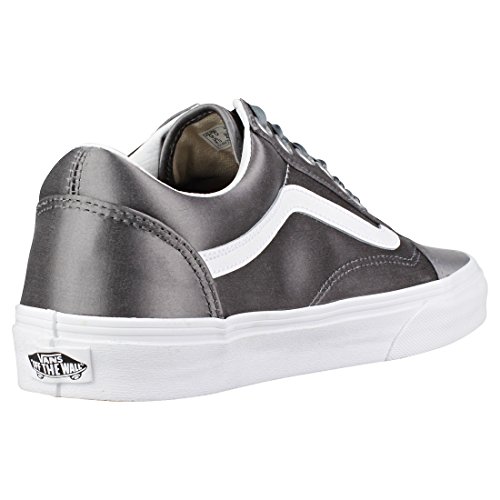 Vans Vans Women's Old Skool Trainers, Grey ((Satin Lux) Gray/True White R1i), 4 UK 36.5 EU