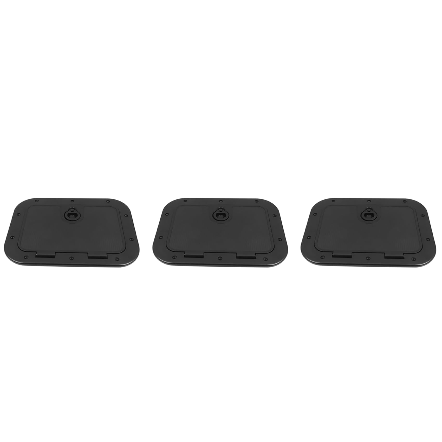 Couvercle D'accès Marine Avec Verrou – Trappe 38 X 28 Cm, En Plastique Noir, Pour Bateau, Canoë Ou Kayak