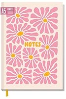 Notizbuch A5 liniert \Pink Flowers\ von Trendstuff by Häfft - 124 Seiten, 62 Blatt - ideal als Tagebuch, Journal, Ideenbuch, Schreibheft - nachhaltig & klimafreundlich