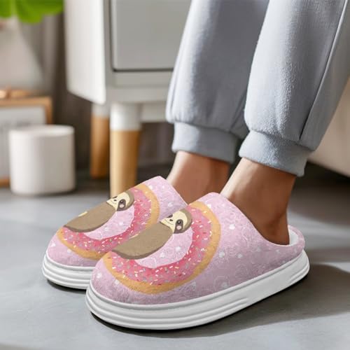 UNICEU House Slippers for Women Comfy Fuzzy House Shoes Slip On Fluffy Slipper Comfortable Back Closed Indoor Slides3