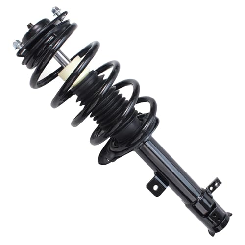 Image of Detroit Axle - Front Struts Suspension Kit for 2007-2012 Dodge Caliber, 2 Struts Coil Spring Assembly 2 Outer Tie Rods 2 Sway Bar Links 2 Lower Ball Joints 2008 2009 2010 2011 Replacement